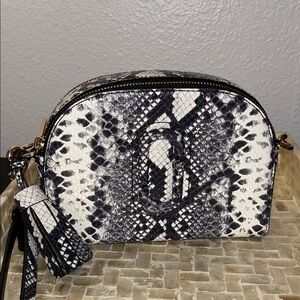 MARC JACOBS - Black and white snakeskin Crossbody Bag